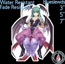 Morrigan & Lilith Aensland 3"/5"/7" Lewd Anime Laptop Bottle Sticker