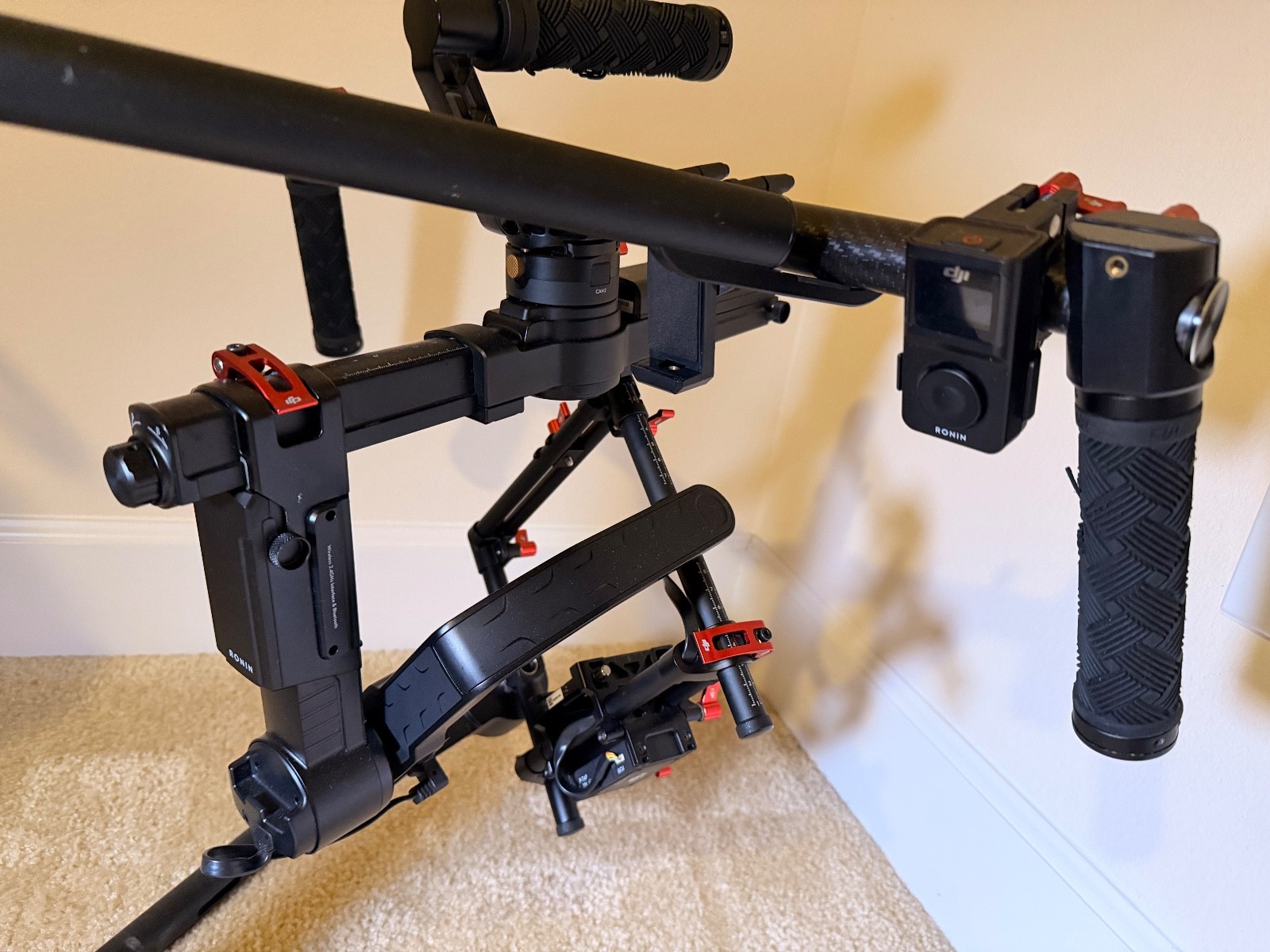 DJI Ronin-MX 3-Axis Gimbal Stabilizer - with stand, extras, and thumb controller