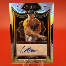 Panini 2025 Select Cole Miller Signature Selections Prizm Auto #SS-32 Athletics