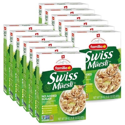 Eco-Friendly Swiss Muesli Cereal Pack - 12 Boxes