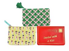 Ipsy Glam Bag Lot 3 Cosmetic Holder Purse Accessory Organizer Sealed W A Kiss