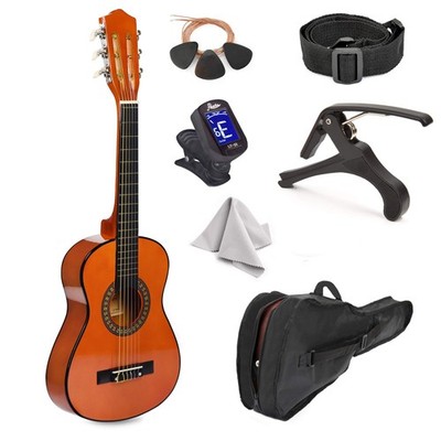 30'' Wood Guitar with Case and Accessories for Kids/Girls/Boys/Beginners (Maho...