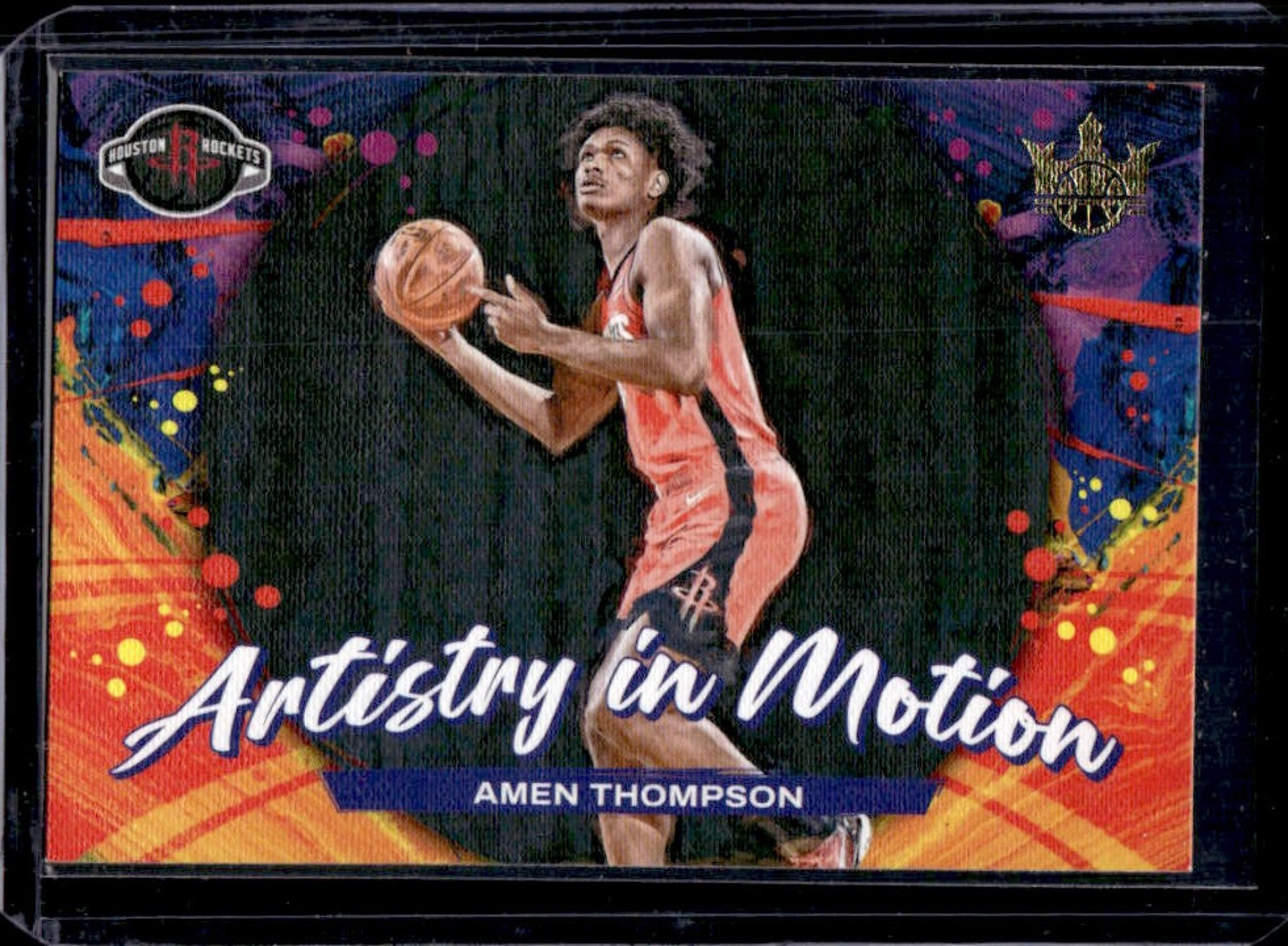 2023-24 Panini Court Kings Amen Thompson Artistry In Motion RC #25 Rockets