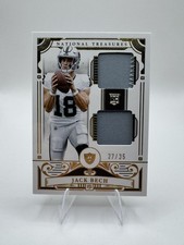 2025 Panini National Treasures #24 Jack Bech Dual Patch /35 Raiders Rookie Card