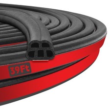 39.3 Ft Universal Self Adhesive Auto Weather Stripping Car Door Seal Strip