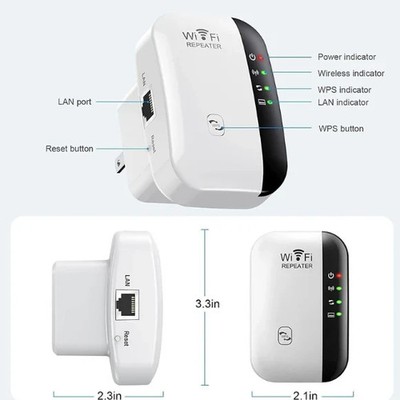 Wifi Extender Signal Booster up to 5000Sq.Ft and 50 Devices, Wifi Range Extender