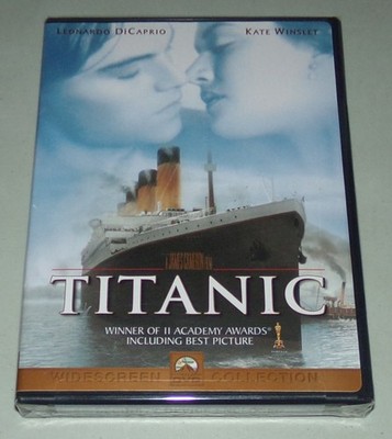 Titanic (DVD, 1997, Widescreen) Leonardo DiCaprio Kate Winslet Jack and Rose NEW