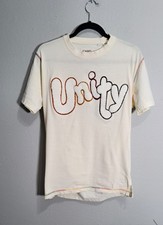 Trendy Vintage-Inspired Tee, FWRD Men’s Unity Graphic Shirt, Size M.