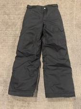 Columbia Snow Pants Kids Medium Ski Pants Black Youth M 10 - 12