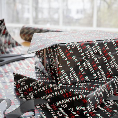 Gamer gift wrap, Matrix Code, Hacker Gift Wrap, Tech-Inspired Binary Design
