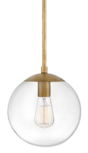 Hinkley Lighting 3747 Brass Warby Single Light 9-1/2"W Mini Pendant - Picture 1 of 12