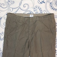 C. P. COMPANY MASSIMO OSTI PANTALONI LUNGHI VINTAGE TG52 COTONE CHINO GREEN ARMY