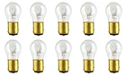 Box of 10 #1157 Lamp Auto Bulb Automotive Lightbulb BRASS Dual Filament BAY15d