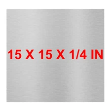 6061 T651 Aluminum Sheet Metal 15 x 15 x 1/4 Inch Flat Plain Aluminum Plate C...