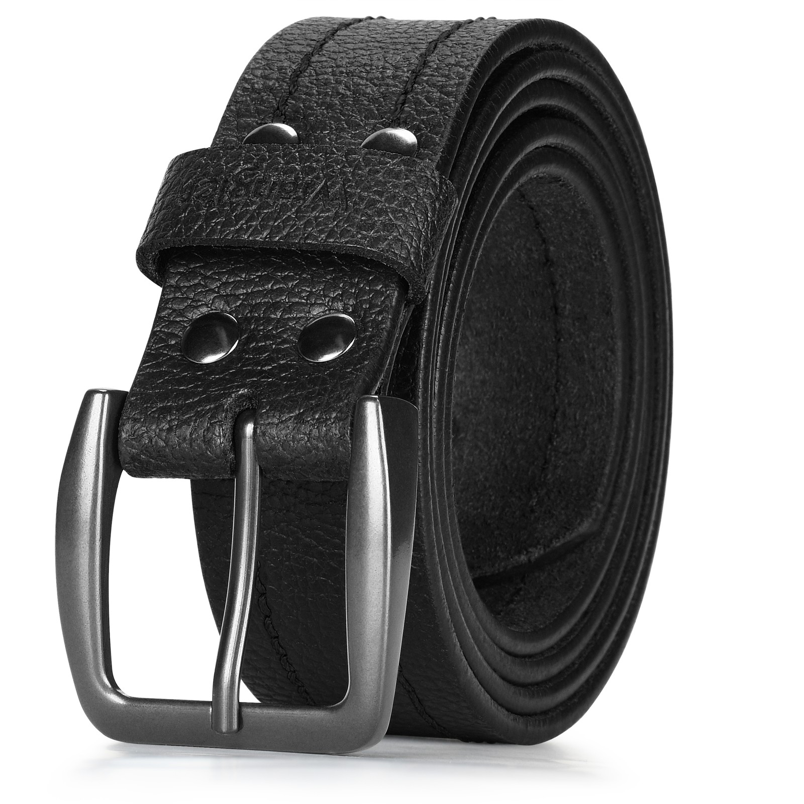 &rsquo;s Leather Belt Embossed Logo Casual Every Day Belt For Je
