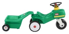 LITTLE TIKES TRACTOR CART, FOOT-TO-FLOOR RIDE-ON, 1-5 YEARS - GREEN