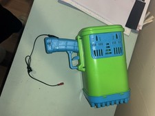 Green and Blue Bubble Blower Toy Gun Machine for Ages 3-4, 4-7, 8-11 Years