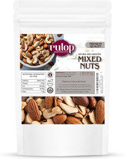 Mix Nuts 1Kg: Raw & Unsalted Cashews, Almonds, Walnuts, Brazil Nuts - Nutritious