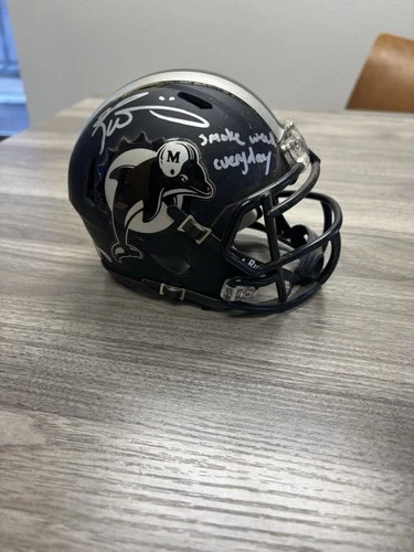 Ricky Williams signed Miami Dolphins mini helmet Beckett
