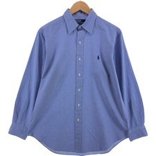 Used Ralph Lauren Andrew long-sleeved cotton check shirt size L men's