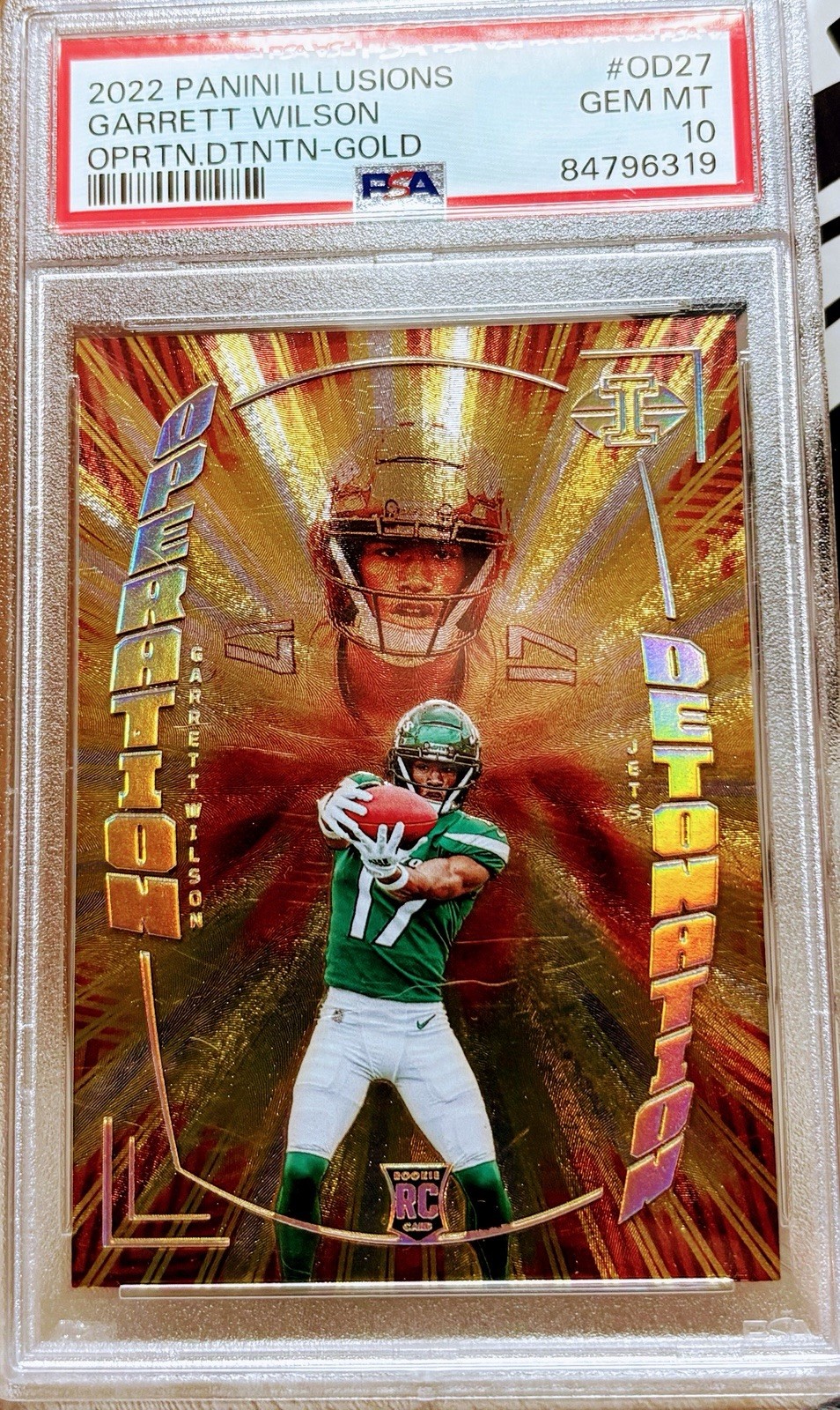 Garrett Wilson Panini Illusions Operation Detonation #OD27 Gold