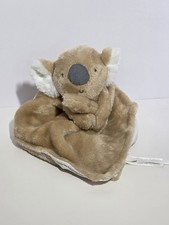 Carter  s Child of Mine Koala Bear Baby Lovey Security Blanket Tan Satin Back