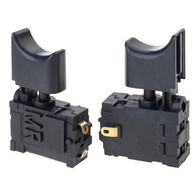 2Pcs Plastic Switches for Electric Blower 16A 5E4 Direct Current 7 2 24V Black