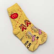 2025 McDonald s Grinch Happy Meal Socks Cindy Lou Who Yellow One Size