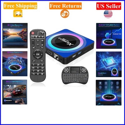 Android 13 TV Box 4GB RAM 64GB ROM 8K Quad Core Bluetooth WiFi