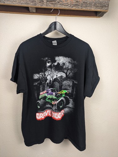 Grave Digger Monstertruck T-Shirt Herren XL schwarz Gildan Monster Jam Graveyard