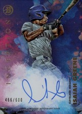 2021 Bowman Inception #PA-IG Isaiah Greene Autographs #/600