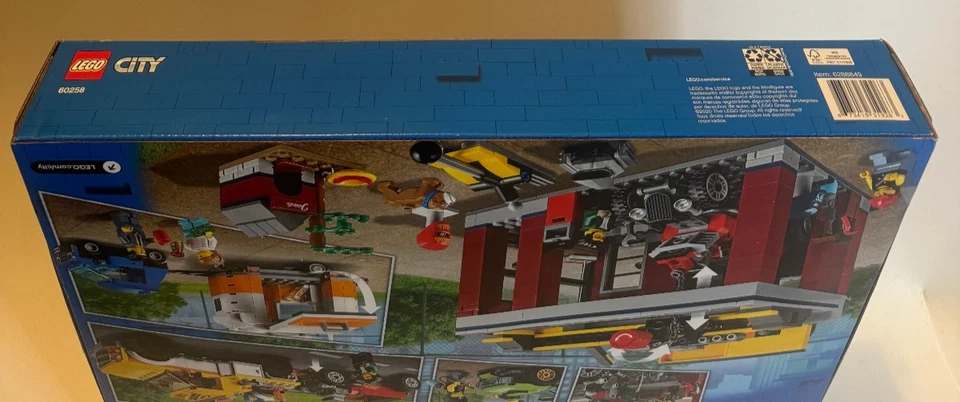 NEW LEGO CITY SET 60258 TUNING WORKSHOP HOT ROD SHOP USED CAR LOT BULLDOG TUNER - Image 4 of 4