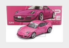 1:64 POP-RACE-LIMITED Porsche 911 997 Rwb Coupe 2006 Pink PR640202 Model