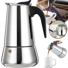 Stovetop Espresso Maker Stainless Steel Moka Pot Coffee Brewer Coffee Maker
