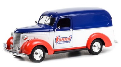 GREENLIGHT,CHEVROLET Panel Truck 1939 SUMMIT Racing equipment, 1/24, GREEN85061