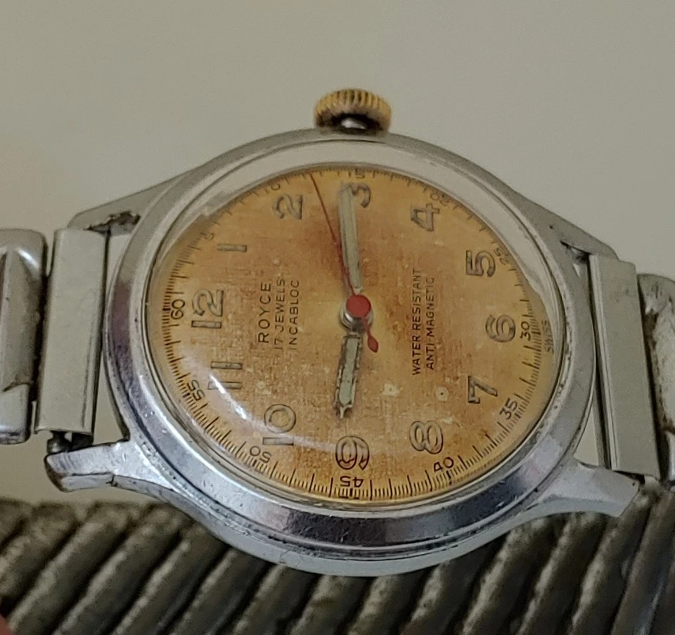 Reloj Hombre Vintage Royce Sea-diver Militar Foto 2 de 4