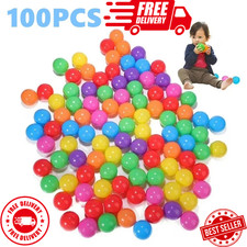 100PCS Ball Pit Balls Plastic Balls 5.5cm Ocean Ball for Swim Pit Pool Playpen