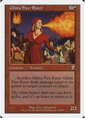 Ghitu Fire-Eater #184 7th Edition NM