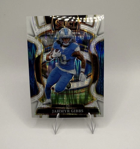 Panini 2025 Select Football Jahmyr Gibbs Concourse White Shock #71 /799 Lions