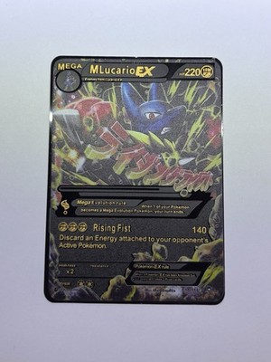 Pokemon M Lucario EX 55/111 Furious Fists Ultra Rare Black Metal