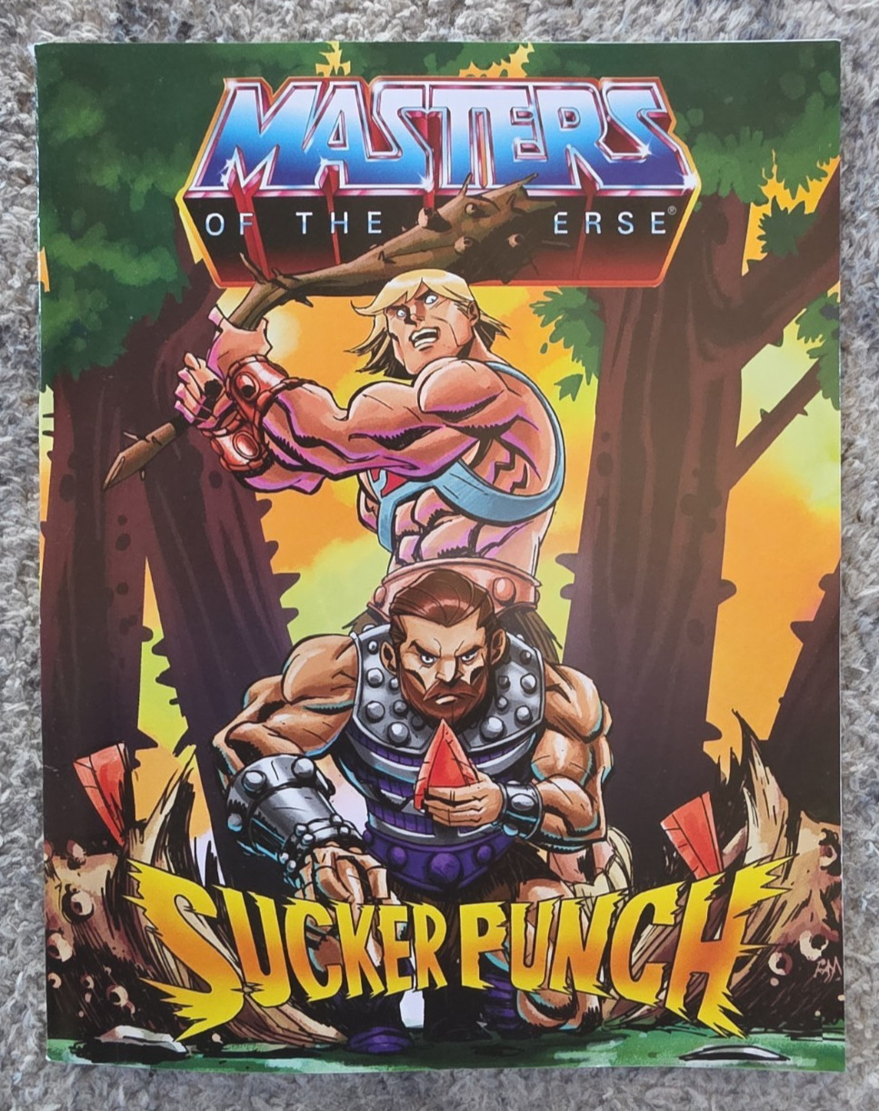 MOTU Masters of the Universe Origins SUCKER PUNCH Mini Comic He-man FISTO Mattel
