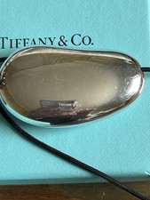 Tiffany & Co. Elsa Peretti Silver Necklace 19 3/4" Large Bean Pendant