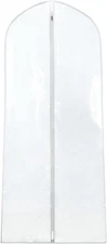72Inch Long Plastic Garment Bags for Dresses and Gowns, Showerproof Dust Protect