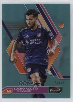 2023 Topps Finest MLS Aqua Refractor /75 Luciano Acosta Lucho Acosta #84 1oh2