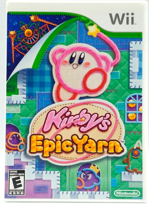 Kirby's Epic Yarn - Nintendo Wii COMPLETE CIB FREE SHIPPING