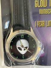 Vintage 1997 EXT Encounters Alien Watch IPI New Sealed Glow Dark UFO X-Files