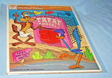 1980 Western Frame-Tray Puzzle-Warner Bros-Beep, Beep-Roadrunner, Coyote