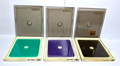 3x Cokin P063 Spot Gray 2 ,P064 Spot Violet ,P065 Spot Green --M22