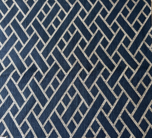 Gaston Daniela Nairobi Azul Oscuro  Fabric Remnant  24"x24"