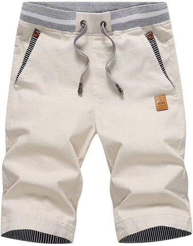 Men's Summer Beach Shorts Drawstring Elastic Waist Casual Fit Lightweight - Picture 14 of 30